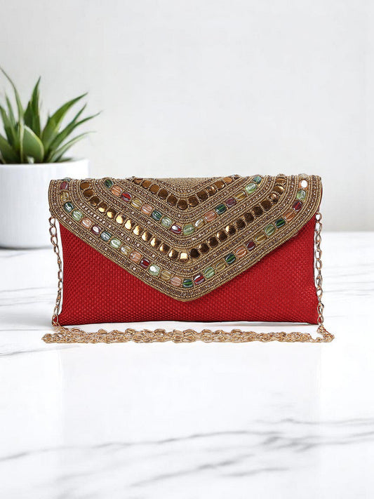 Crusset Embellished Purse With Shoulder StrapCL20772