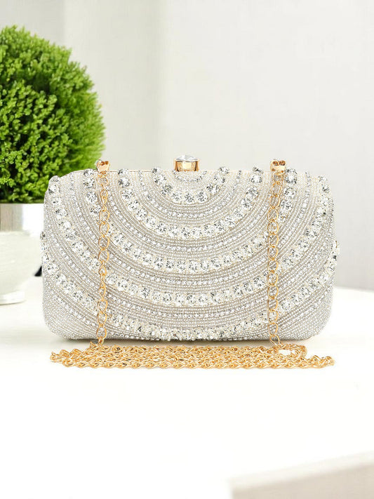 Crusset Embellished Box ClutchCL20773