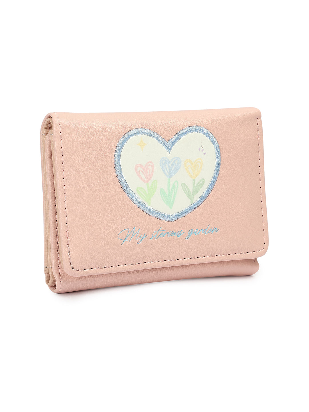 Crusset Wallet for Women â€“ PU Ladies Purse with Button Closure | Two Fold Textured Womenâ€™s Wallet CW20764