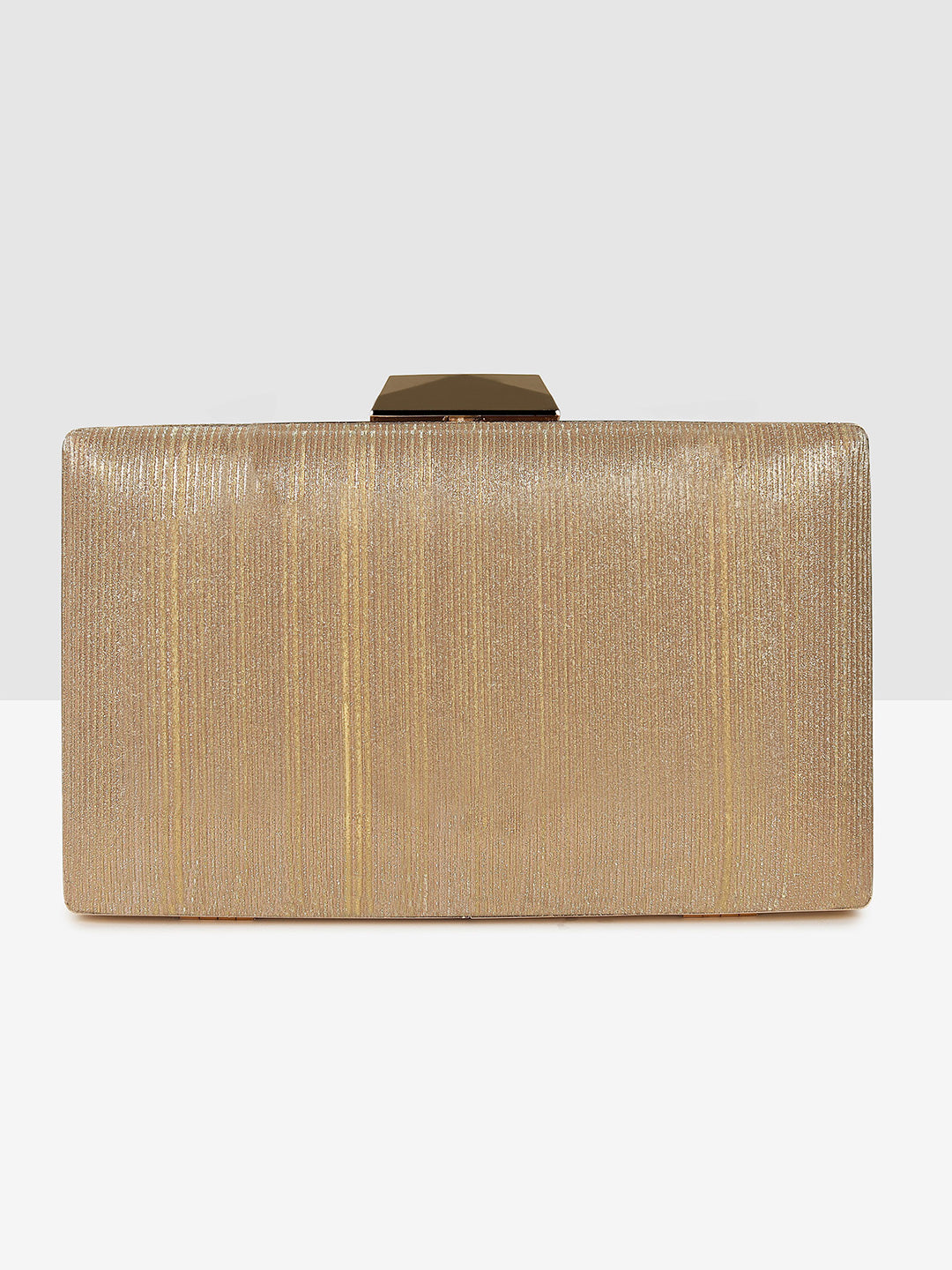 Radiant Gold Elegance Clutch
