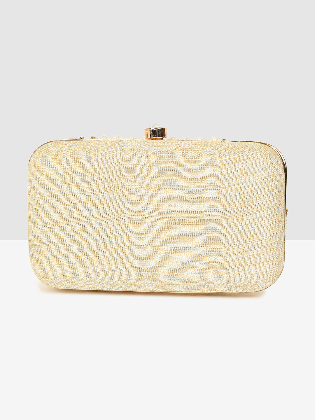 Floral Elegance Embellished Clutch