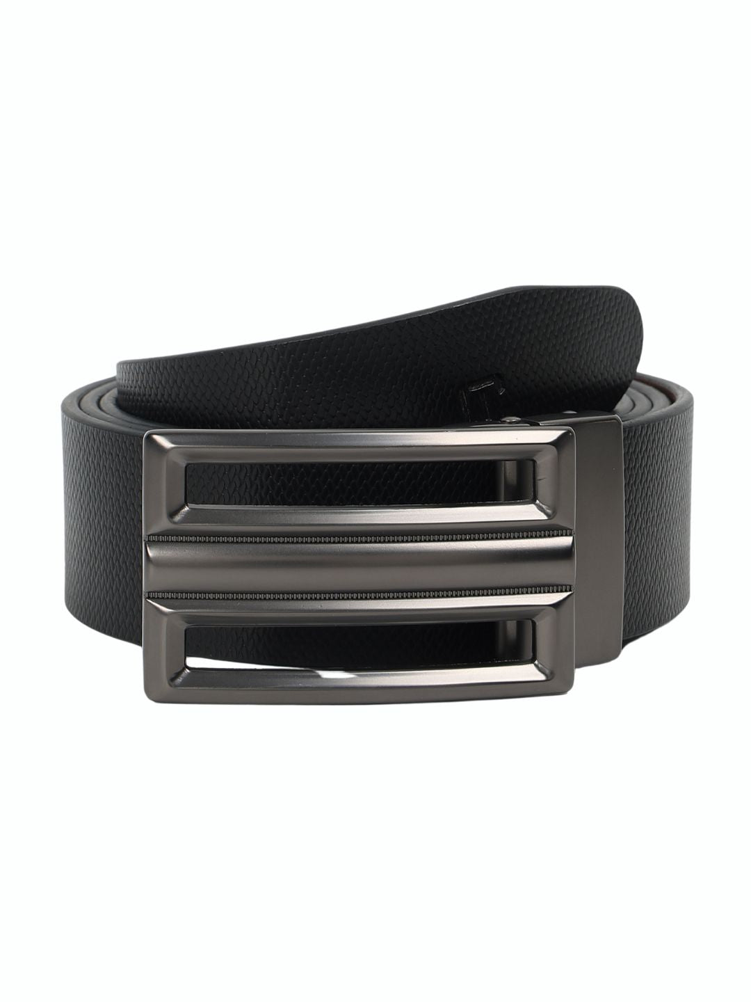 CRUSSET Men Textured Leather Formal BeltYS5683