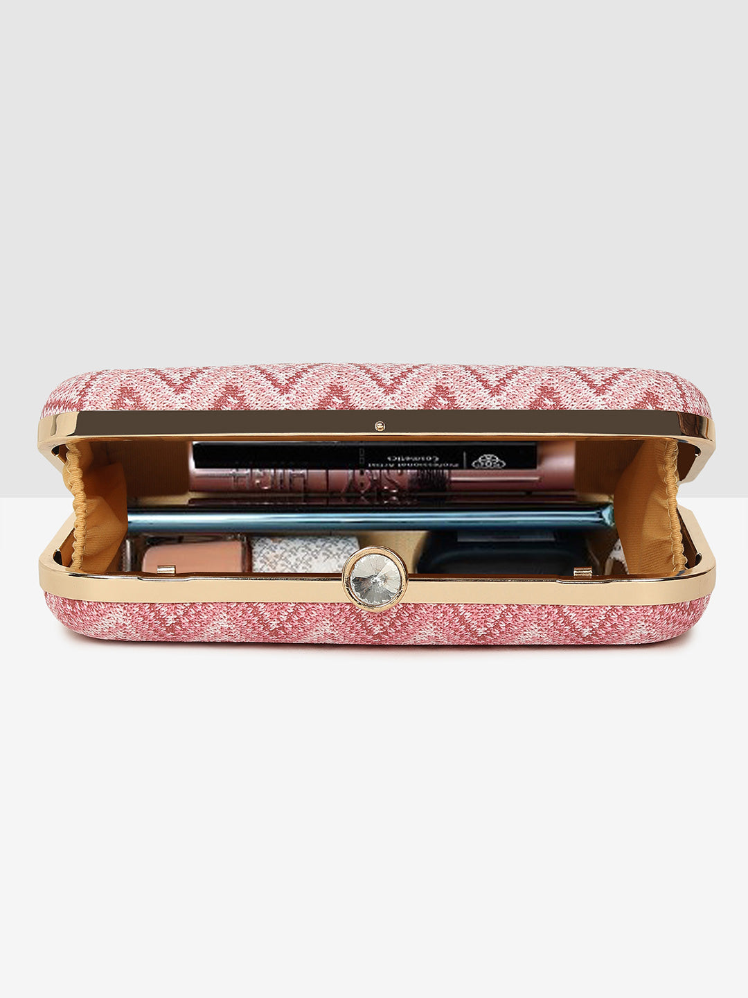 Multi-Tone Elegance Frame Clutch