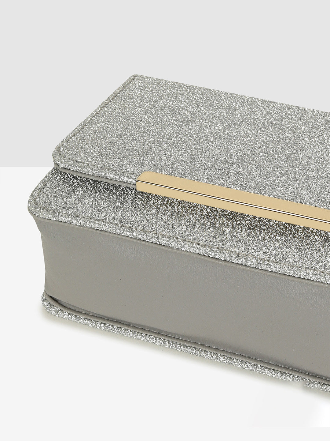 Silver Elegant Evening Clutch