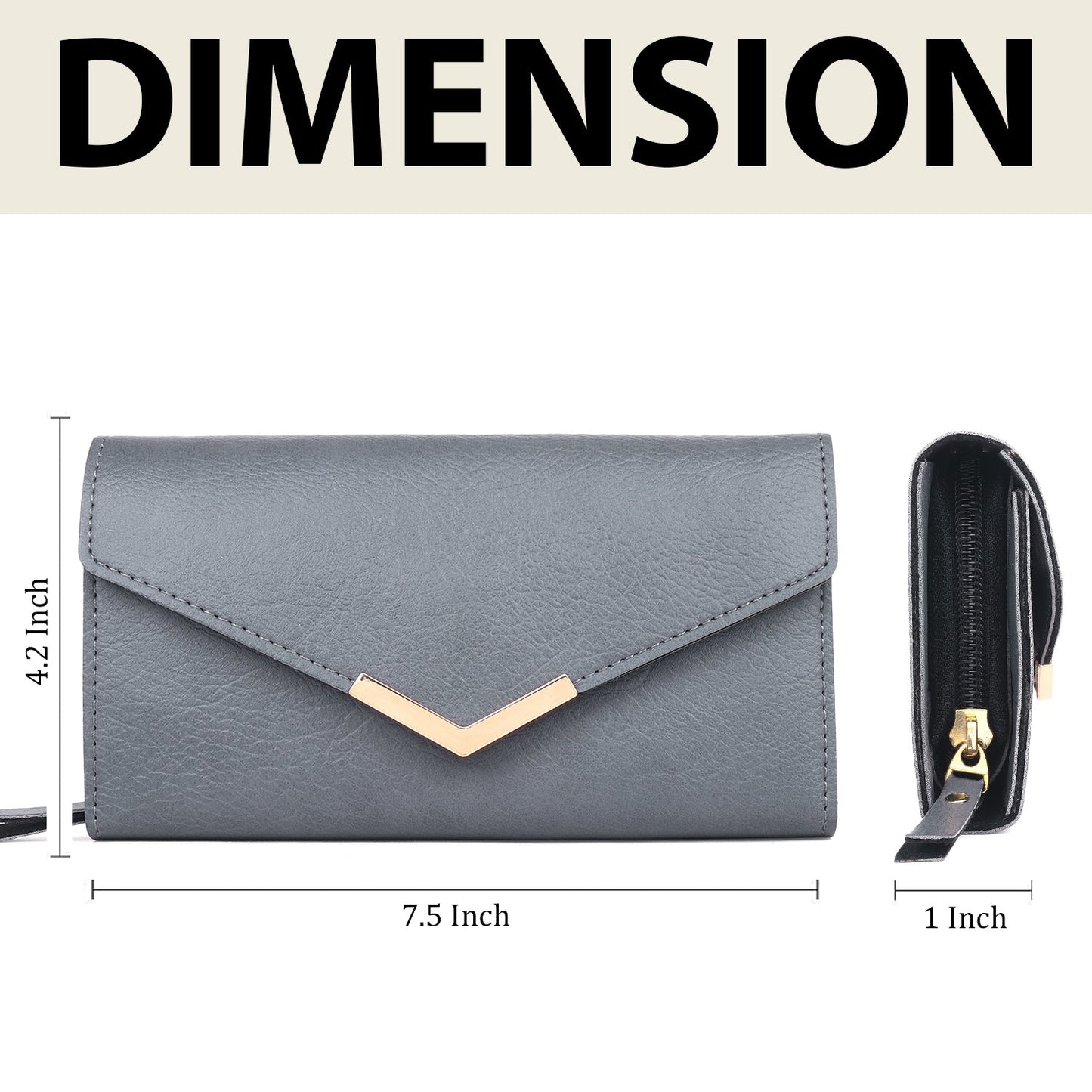 CRUSSET Women PU Envelope Wallet CW20727