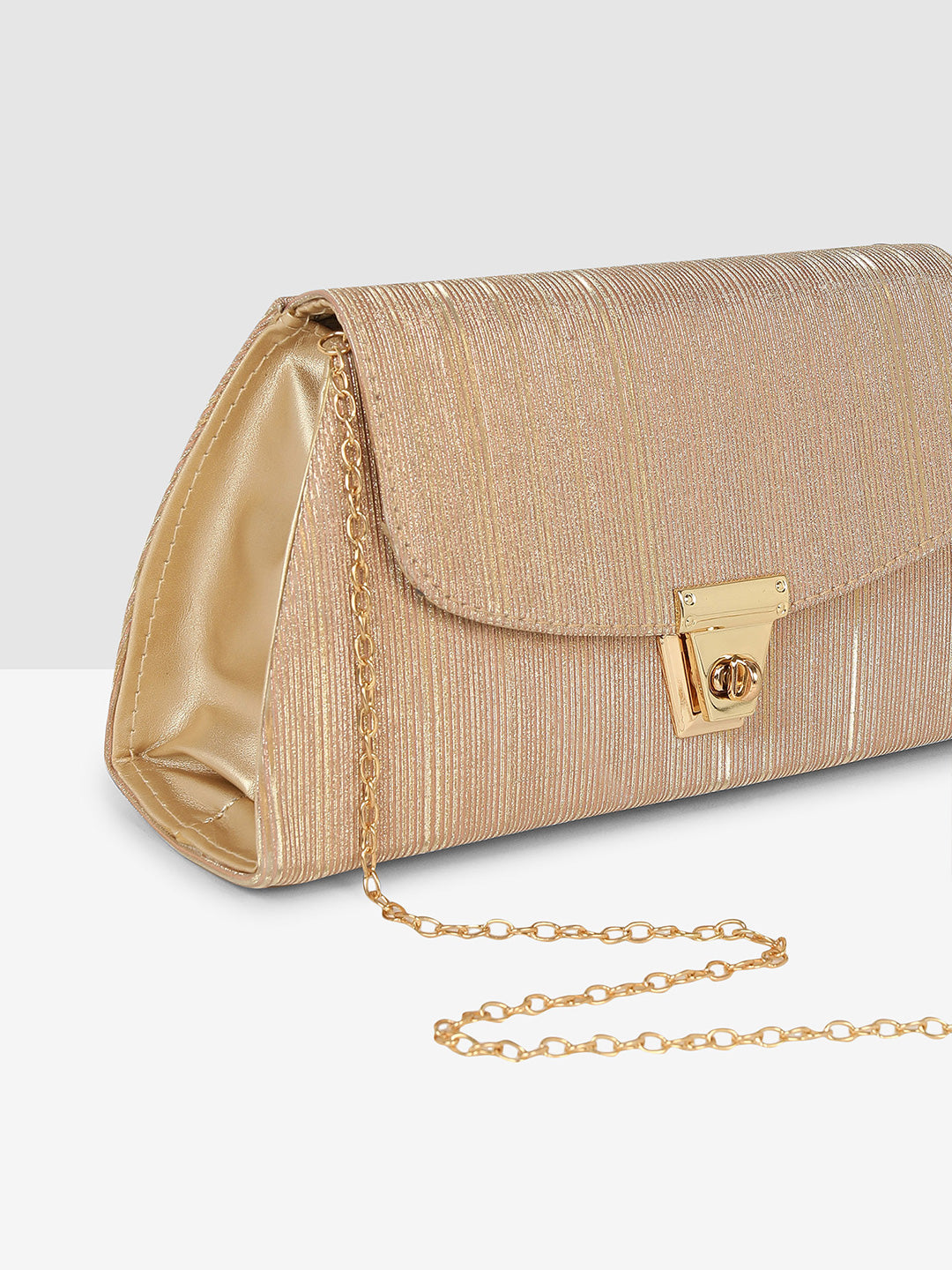 Elegant Ladies Handbag Golden Purse for Weddings & Parties