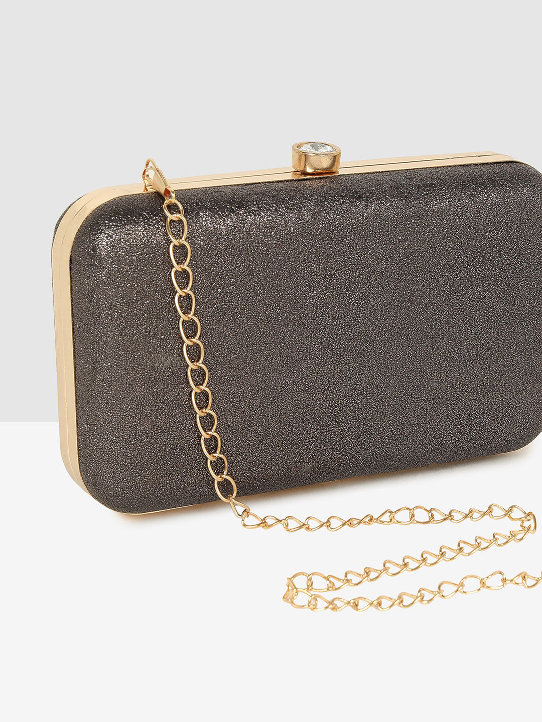 Midnight Chic Chain Clutch