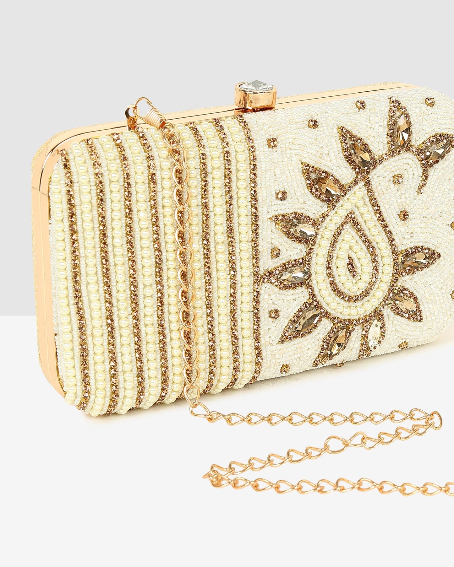 Ladies Off White Purse Handbag