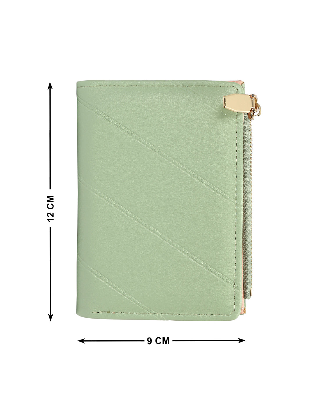 Crusset Wallet for Women â€“ PU Ladies Purse with Button Closure | Two Fold Textured Womenâ€™s Wallet CW20763