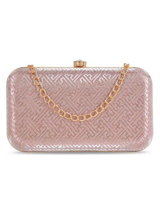 Pink Sparkle Box Clutch