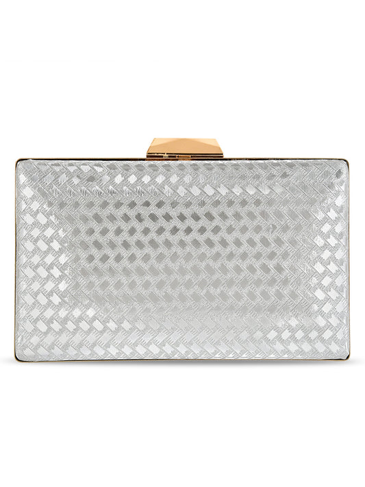 Ladies Silver Sparkle Clutch