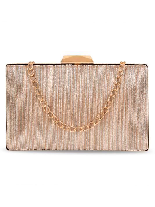 Ladies Gold Sparkle Clutch