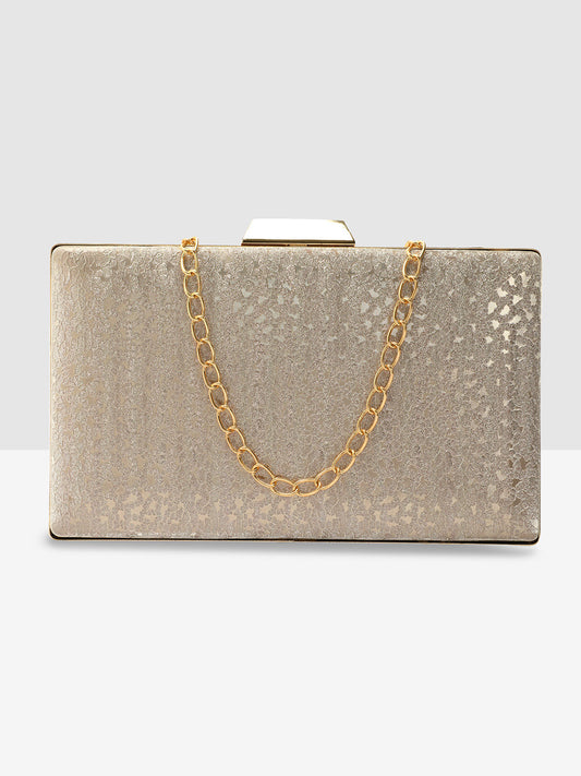 Golden Purse with Embellishments and Embroidery